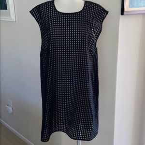 Audrey 3+1 black with cream lining tunic/dress